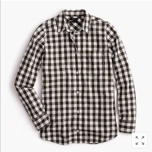 J.Crew Lightweight Boy Shirt in Oversized Gingham